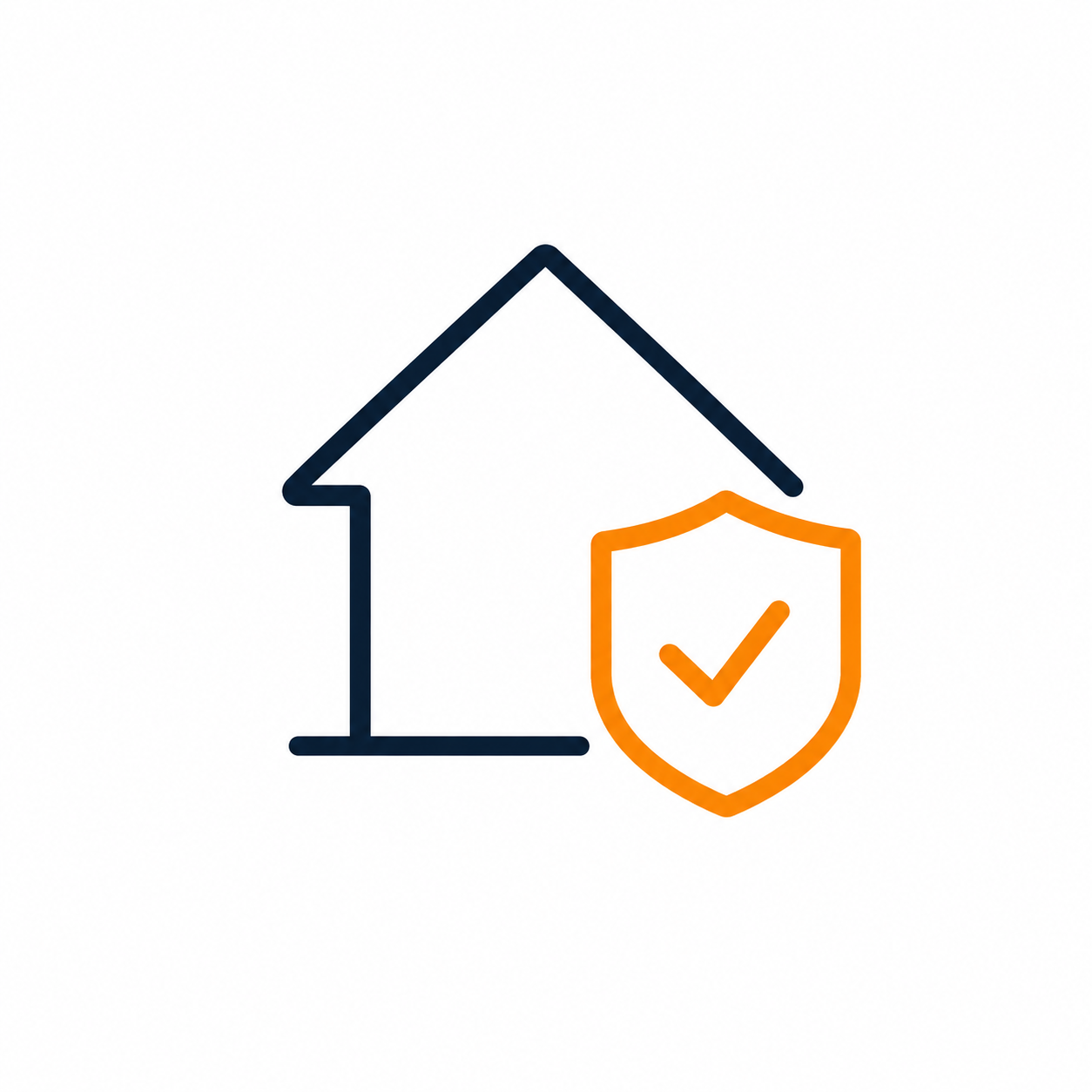 House and shield representing clear end-of-tenancy evidence